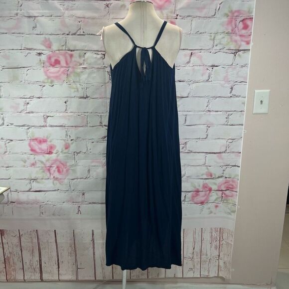 Hale Bob Women's Spaghetti Beaded Breezy Flowy Sundress In Blue Size M - Picture 6 of 12